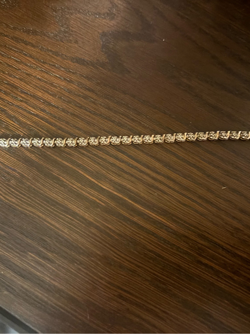 Gold-Tone Tennis Bracelet with Crystal Accents - Women Jewelry